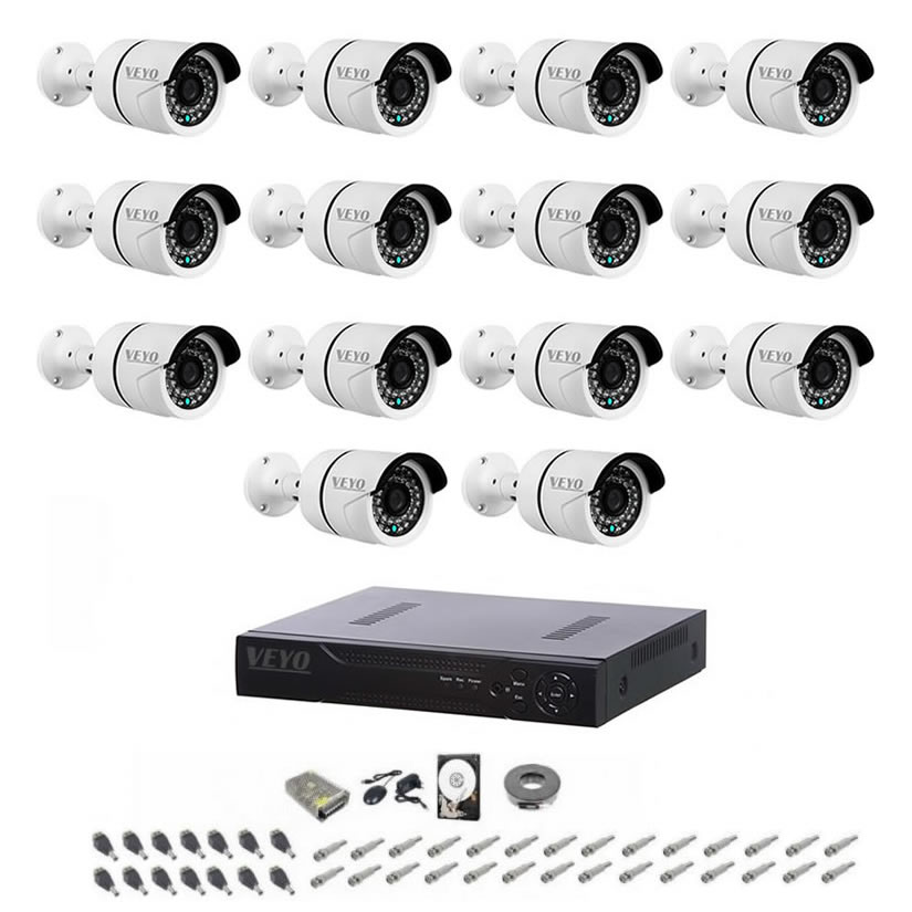 Sistem de supraveghere complet 14 camere 1080p, 2mp, ir 30 m